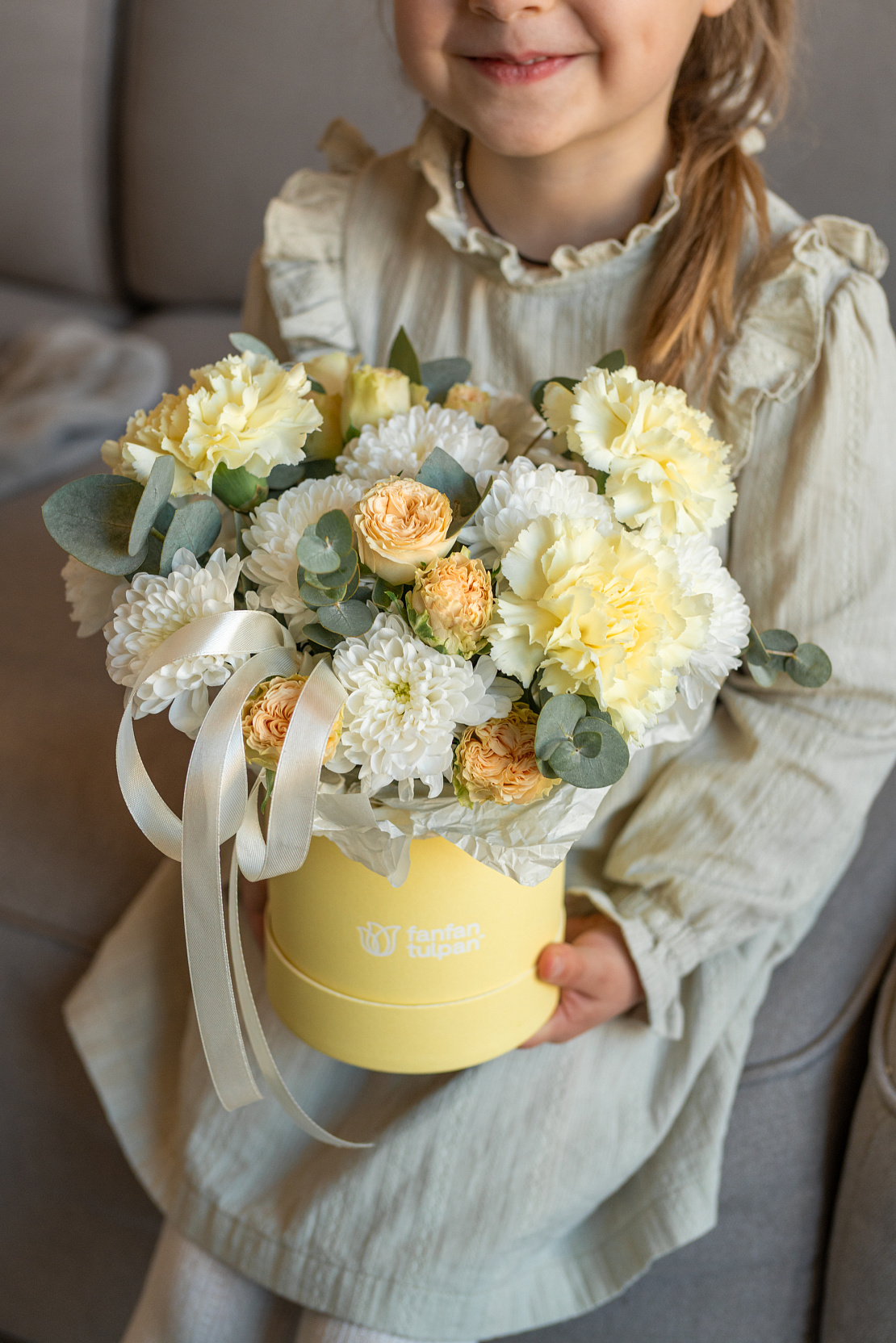 Композиция из цветов "Счастья и любви"