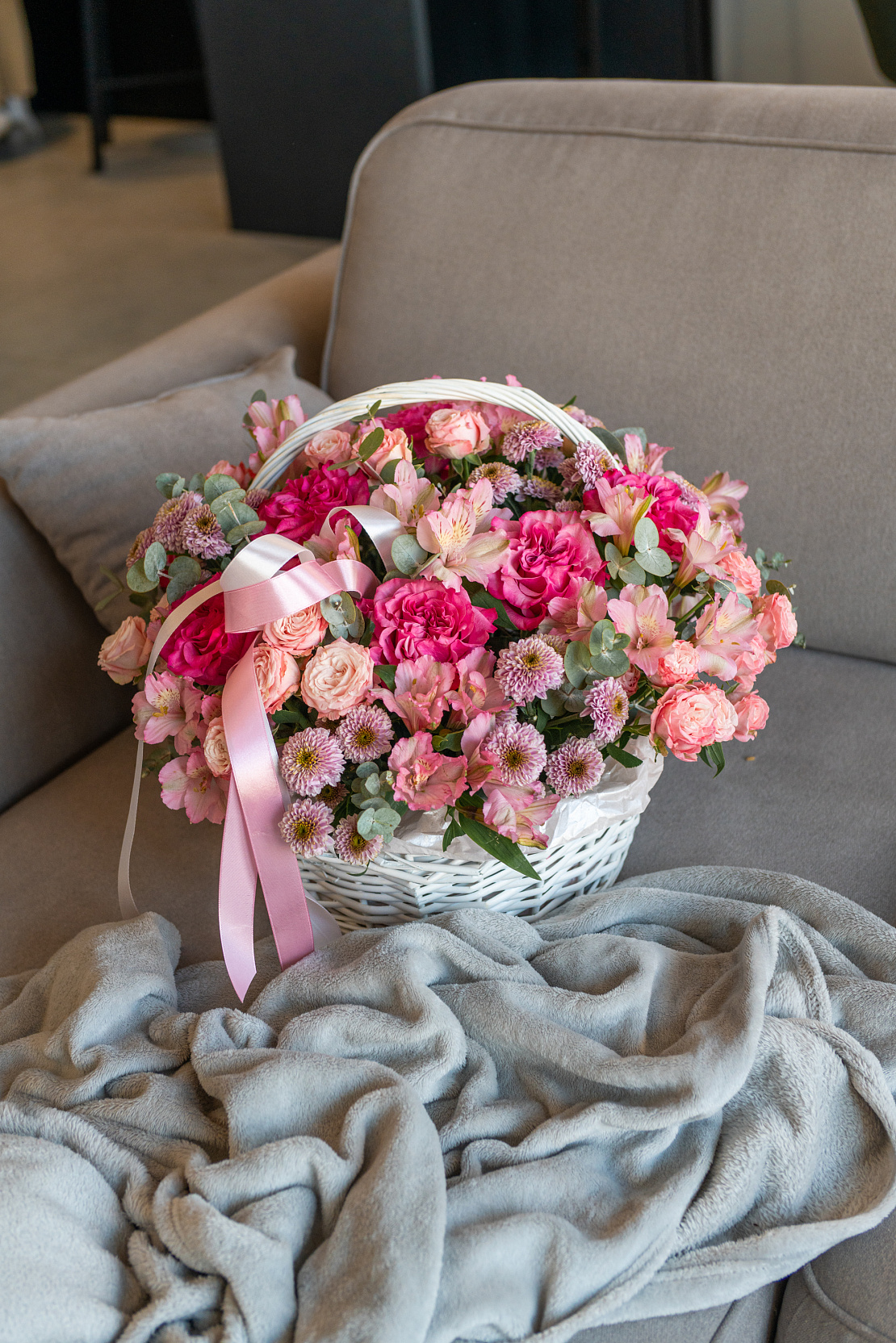 Корзина с цветами Для любимой