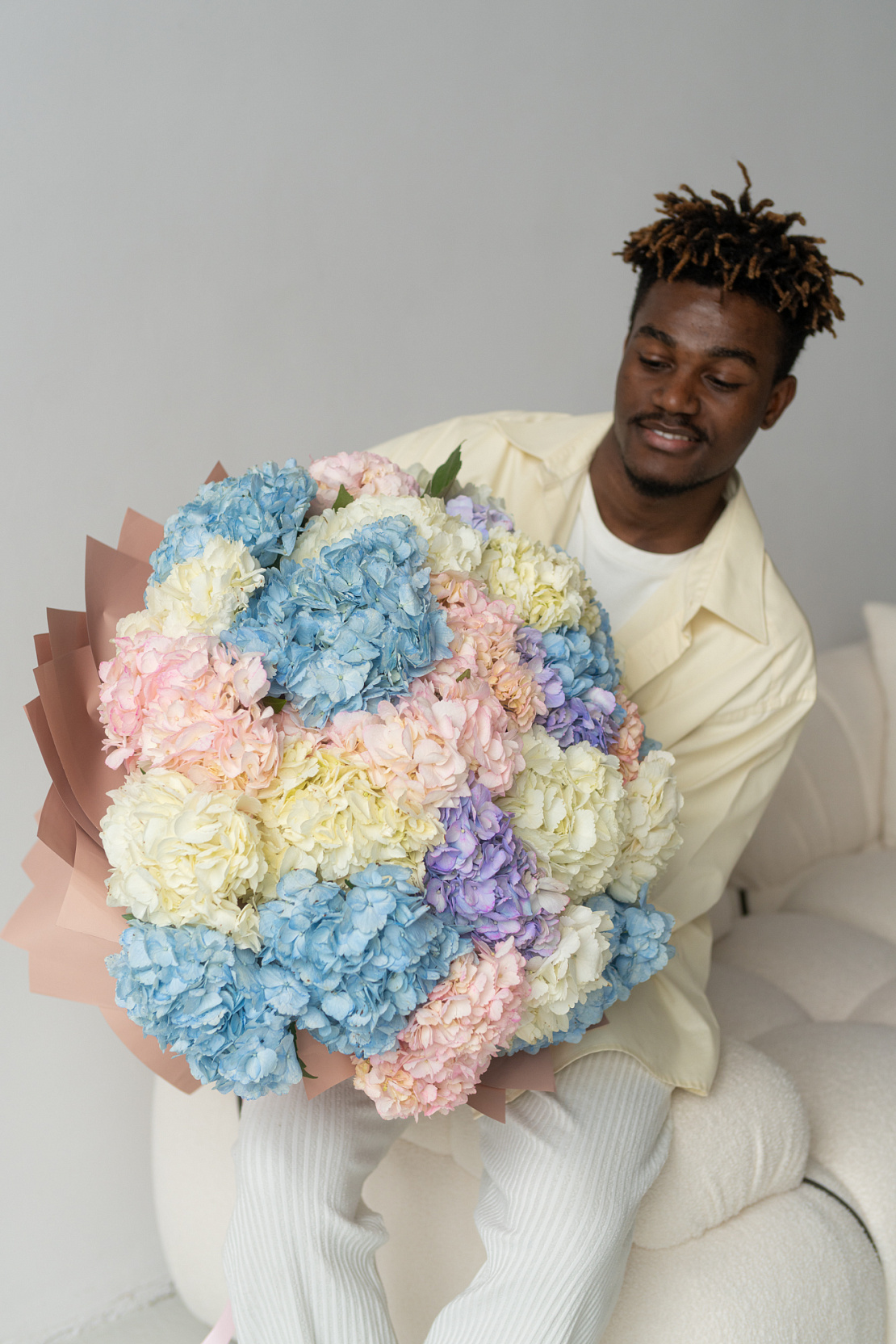 Букет из гортензий Наслаждение в саду